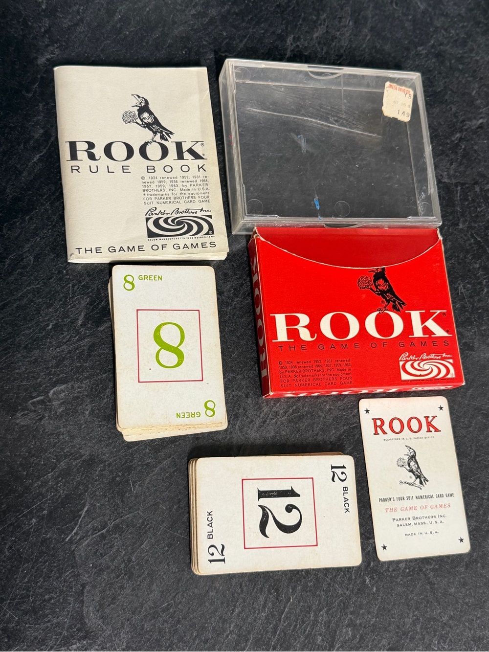 1963 Edition Rook Card Game with original case